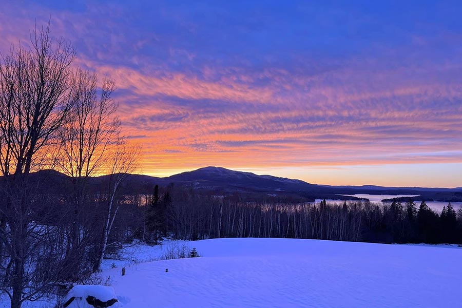 Sunset over Moosehead Lake