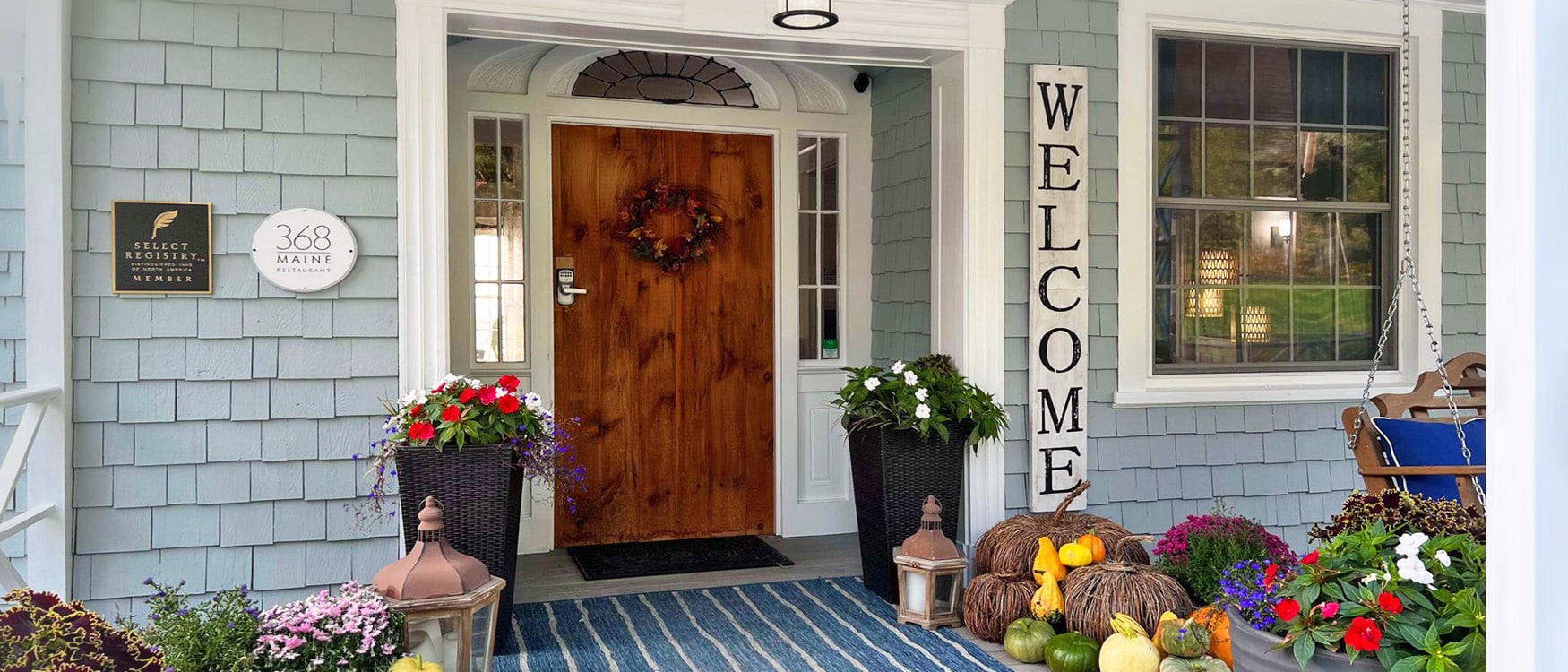 Fall front door