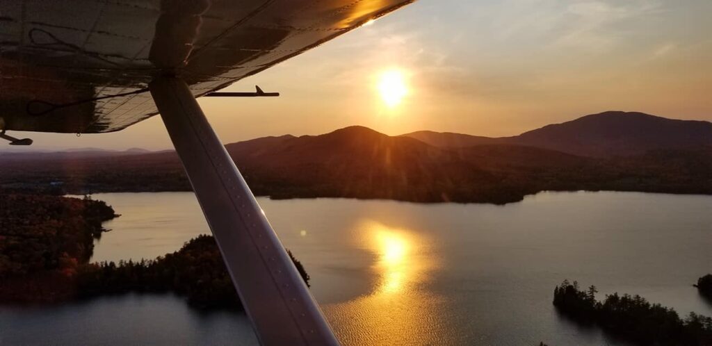 Seaplane over Moosehead Lake
